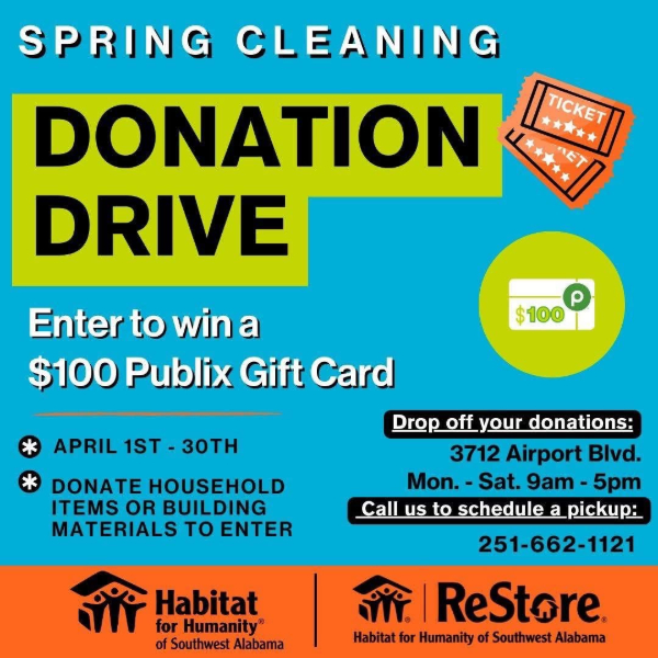 HABITAT FOR HUMANITY’S FUNDRAISER IS THIS MONTH