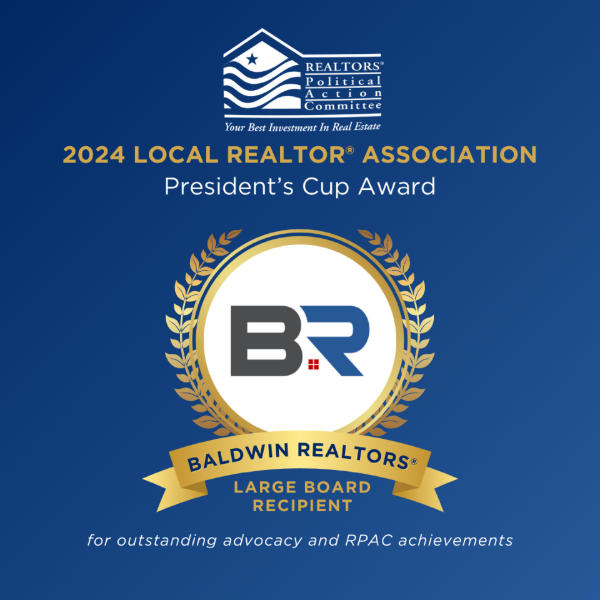 BALDWIN REALTORS WINS 2024 LOCAL PRESIDENT’S CUP AWARD