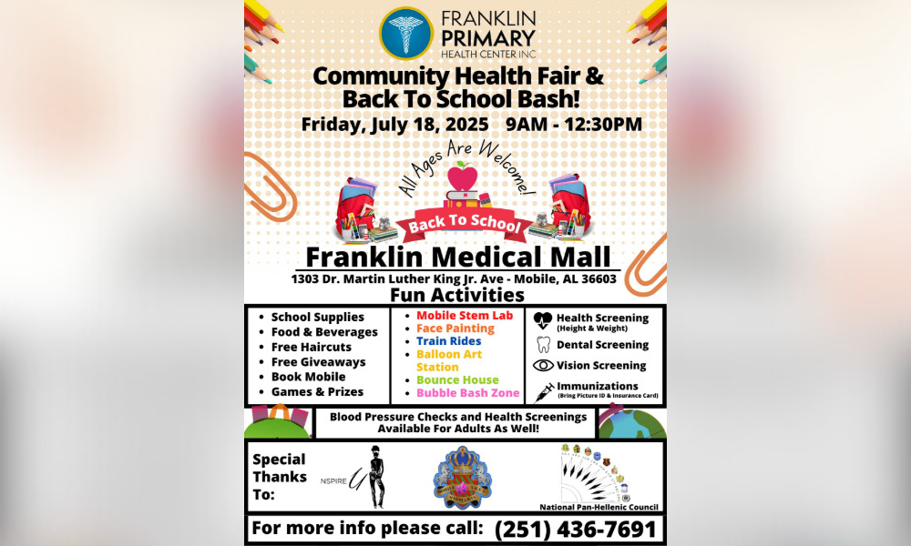 Franklin Primary Health Center to host back to school bash