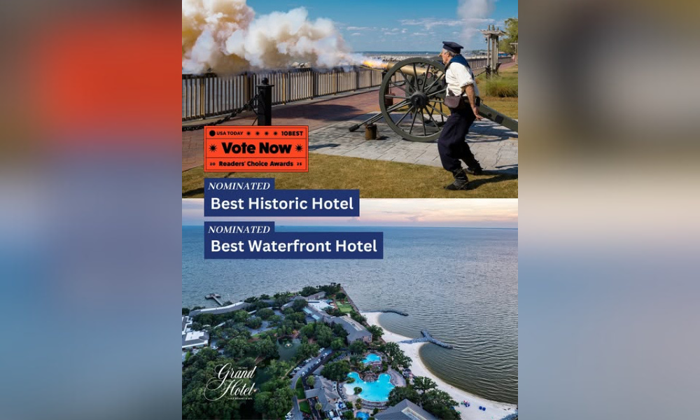 grand Hotel a Finalist for two USA today 10best awards