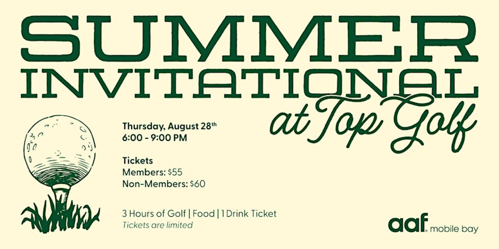 AAF MOBILE BAY HOSTING SUMMER INVITATIONAL ON AUGUST 28