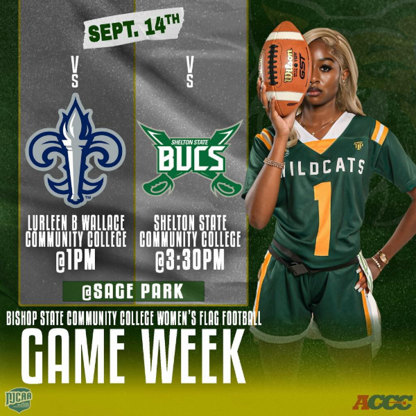 BISHOP STATE TO HOST ITS FIRST HOME WOMEN’S FLAG FOOTBALL GAMES