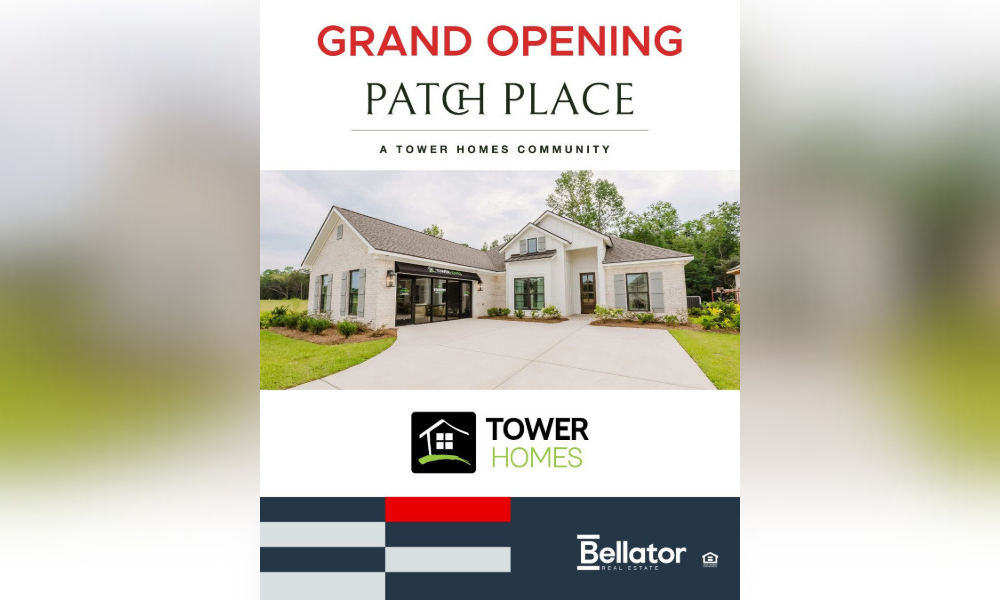 Tower homes patch place debuts, model home open