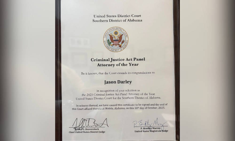 local lawyer named to cja panel lawyer of the year