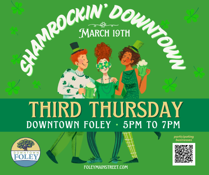FOLEY MAIN STREET ANNOUNCES SHAMROCKIN’