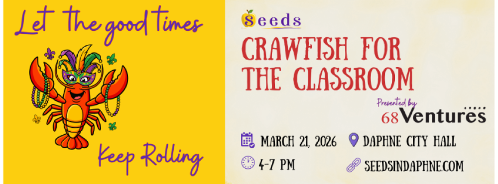 CRAWFISH FOR THE CLASSROOM IS TOMORROW