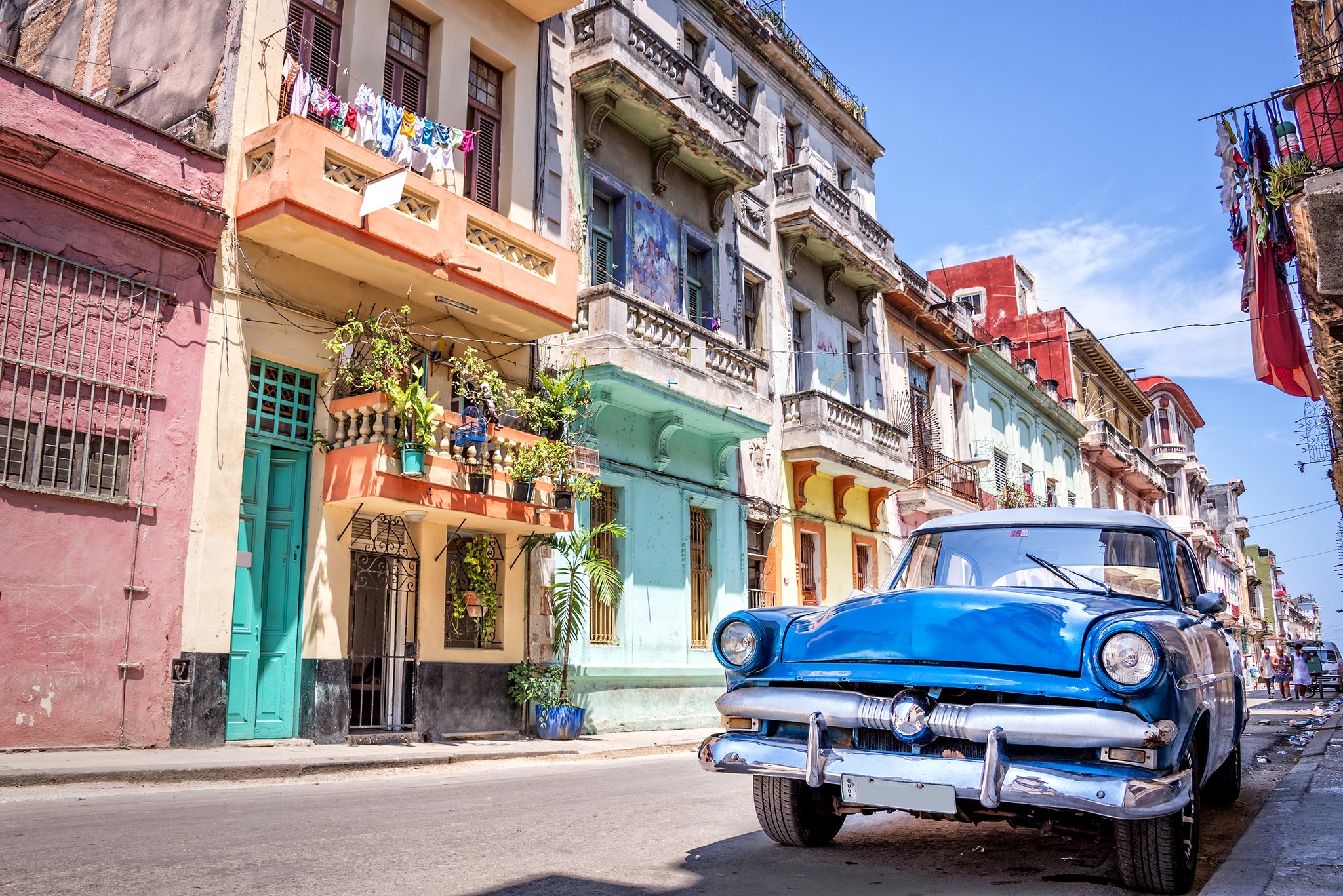 HAVANA, CUBA - APRIL 23: Vintage classic american car, on April 23, 2016  in Havana, Cuba