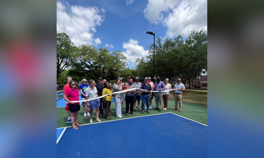 city of bay minette opens pickleball courts at kids park