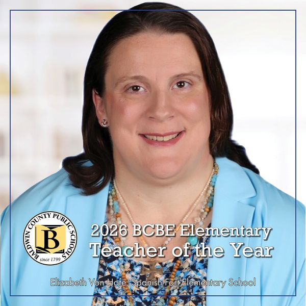 SPANISH FORT ELEMENTARY’S VON HOFE NAMED STATE TEACHER OF THE YEAR