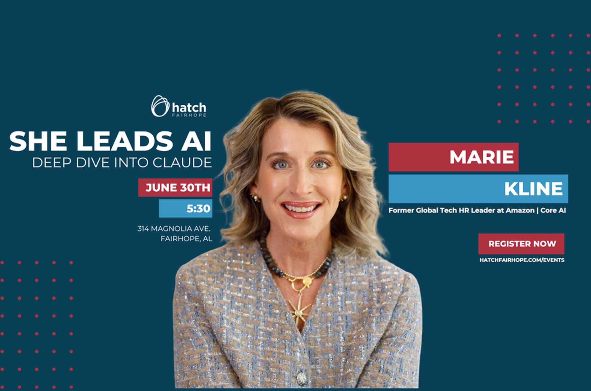 Hatch Fairhope To Host Second She Leads AI Event On June 30
