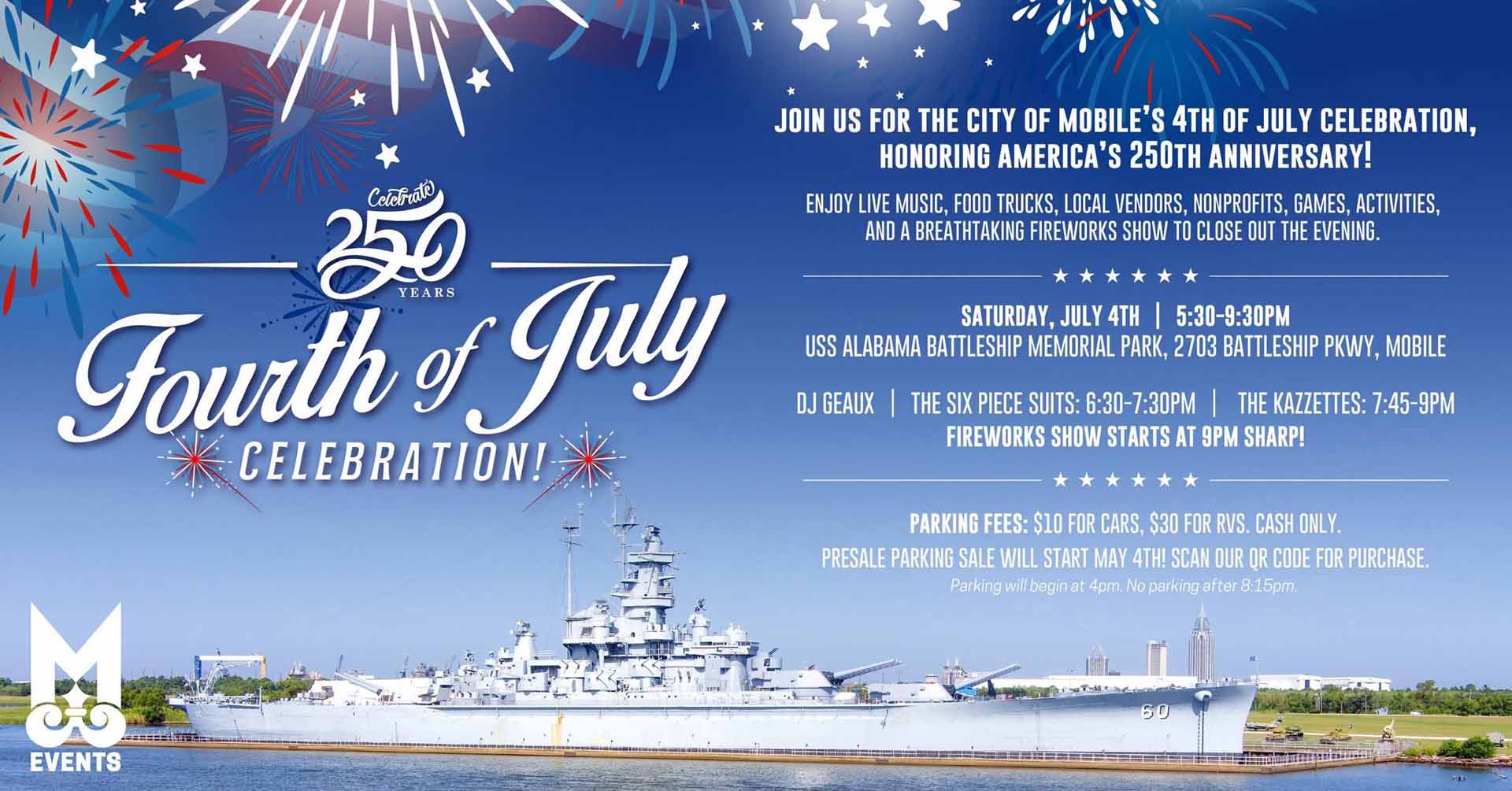 Mobile Fourth Of July Celebration At USS Alabama