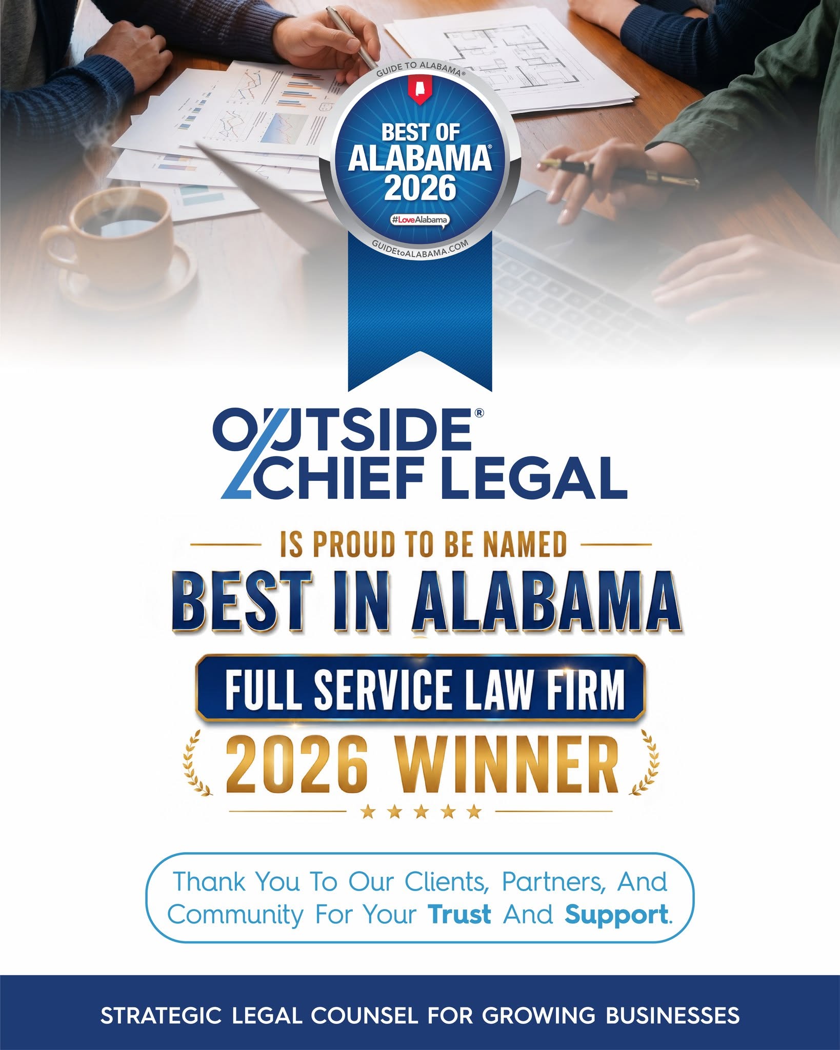 Outside Chief Legal Named 2026 Best Of Alabama Winner