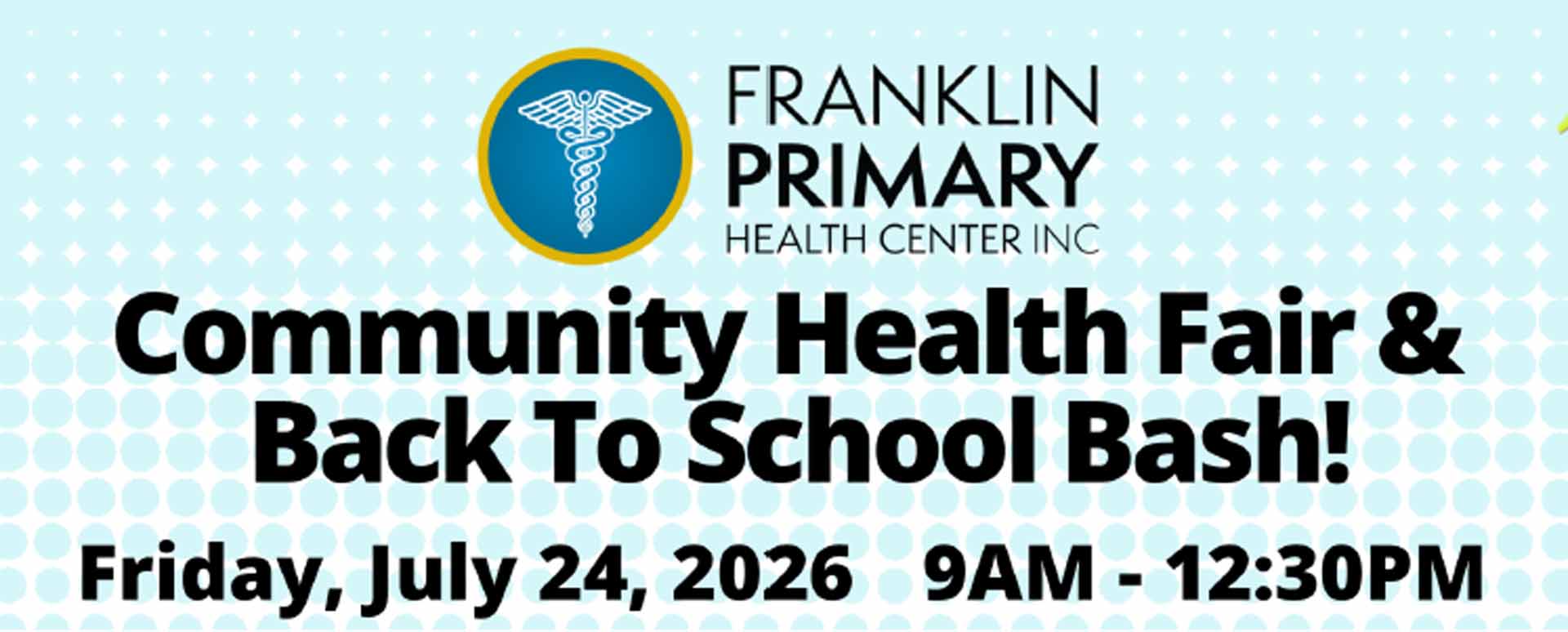 Franklin To Host Health Fair/Back To School Bash On July 24