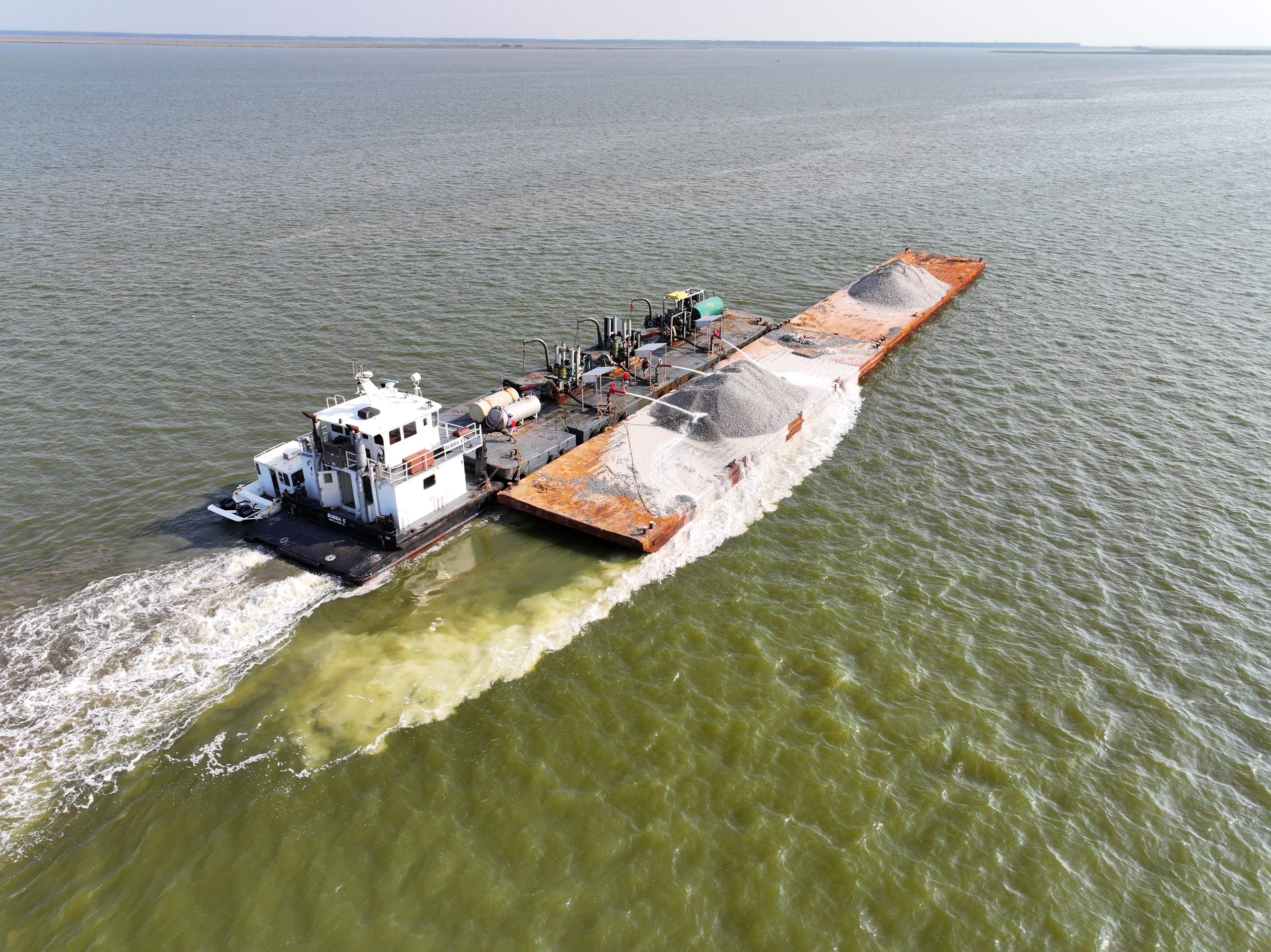 Limestone On Its Way To Replenish Oyster Beds