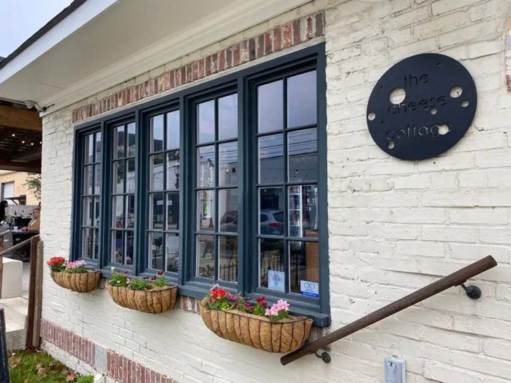 Custom windows installed at The Cheese Cottage on St. Louis Street in Downtown Mobile