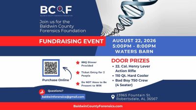 Baldwin County Forensics Foundation Fundraiser Announced
