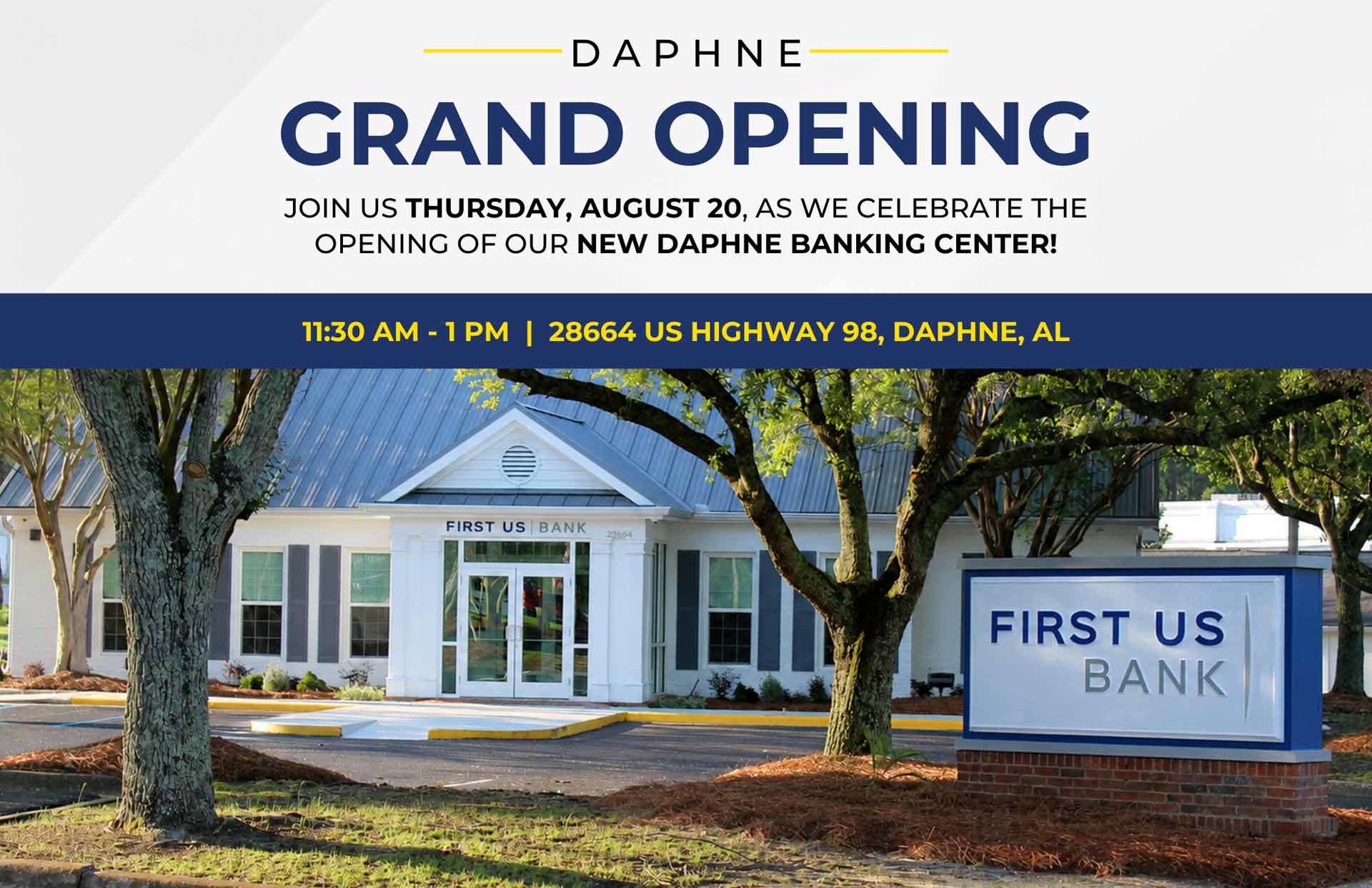 First US Bank Opens Daphne Banking Center