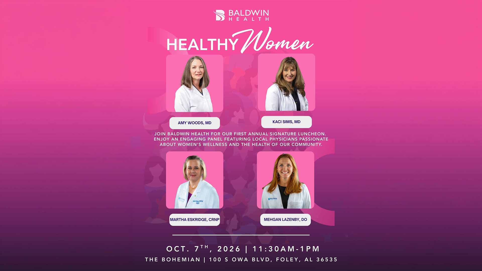 Baldwin Health To Host First Annual Healthy Women Luncheon