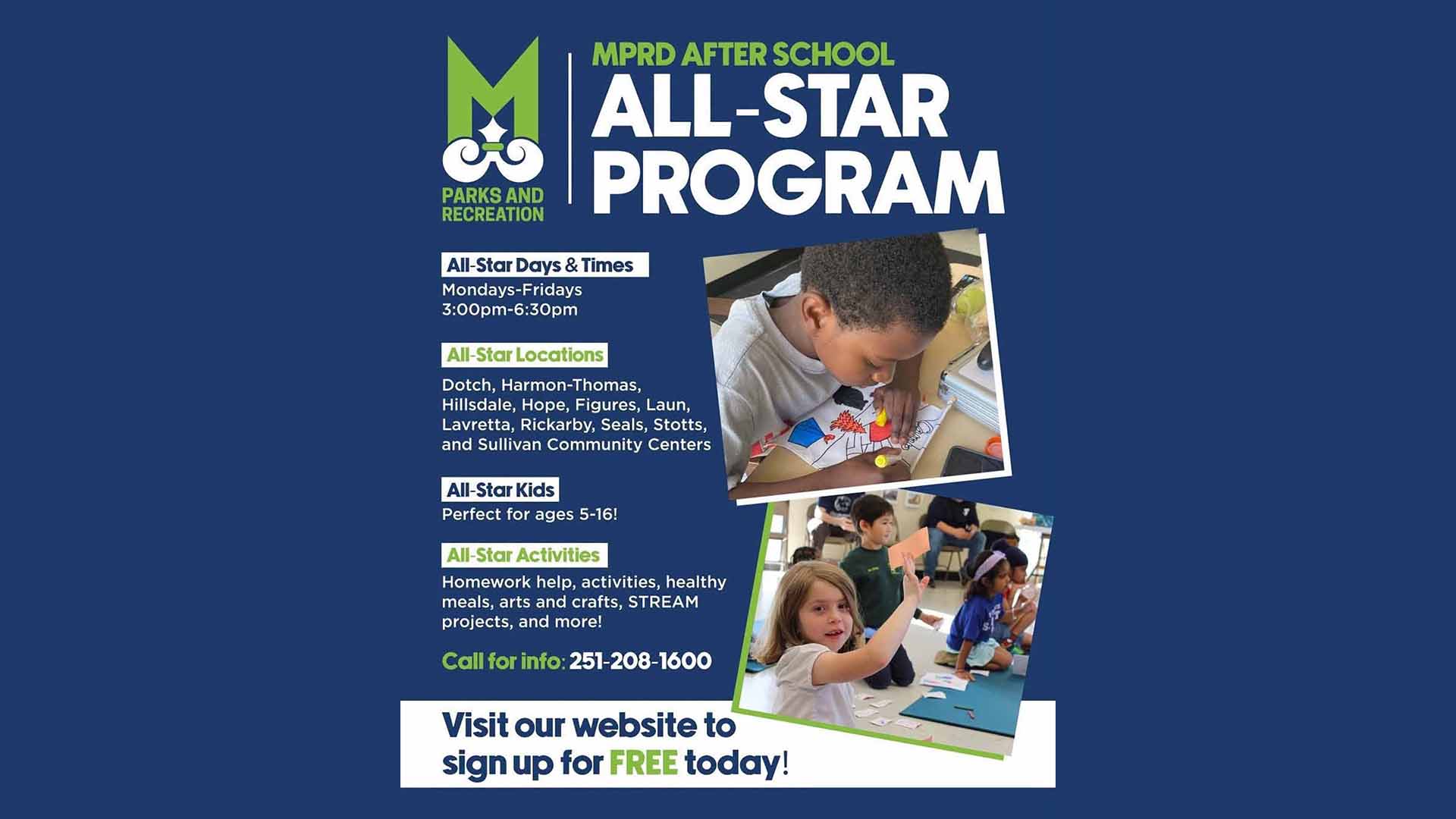 MPRD After-School Program Now Available