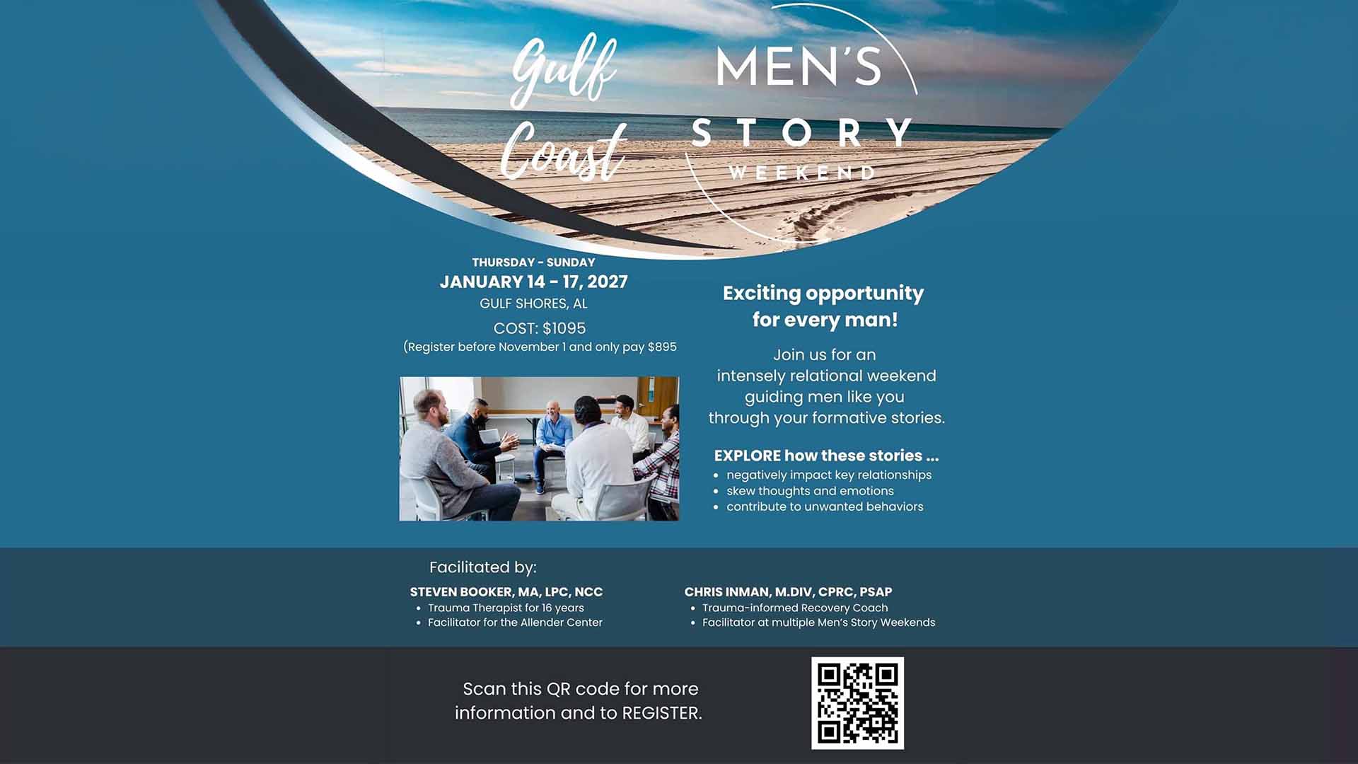 Reconciliation Counseling Services To Host Men’s Story Weekend