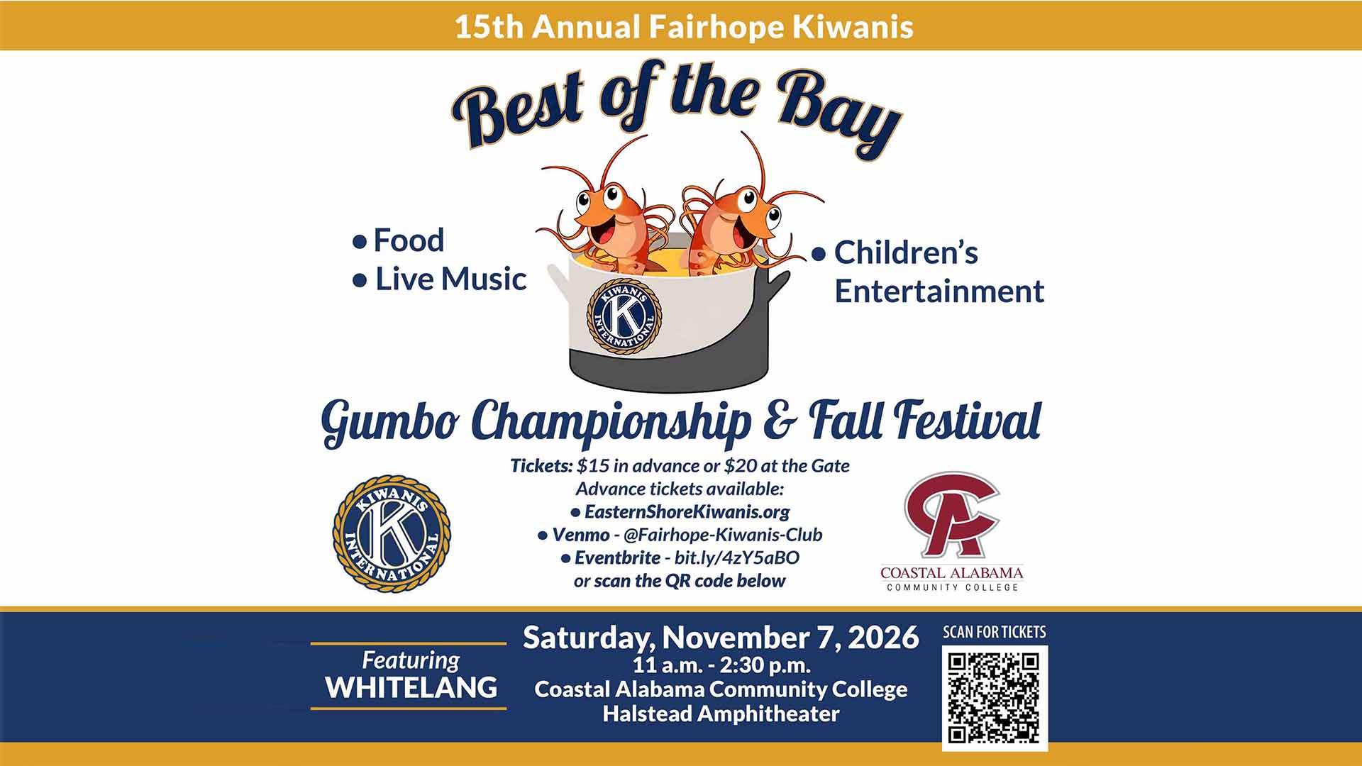Kiwanis Club To Host Gumbo Championship, Fall Festival