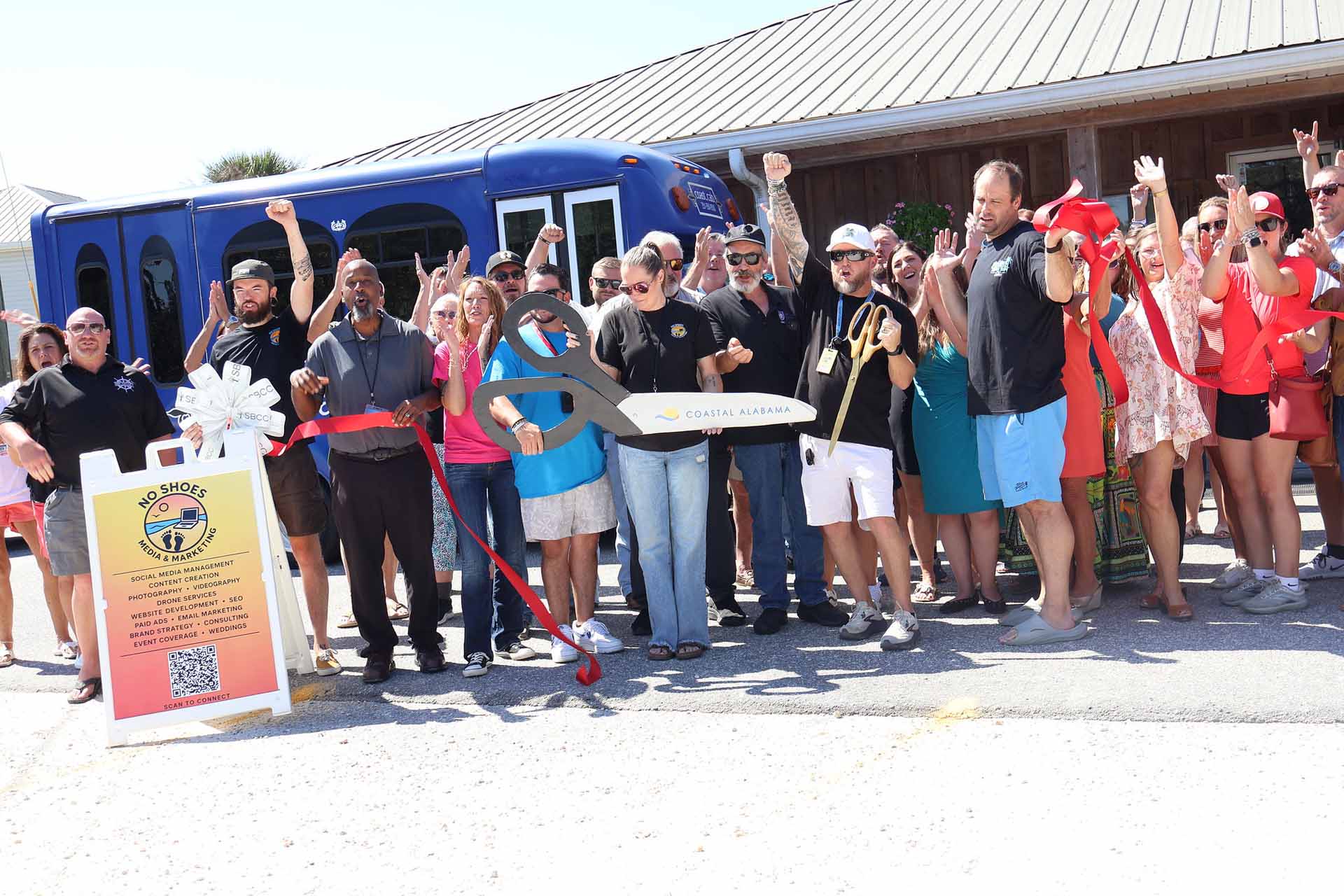 No Shoes Media & Marketing Holds Ribbon Cutting