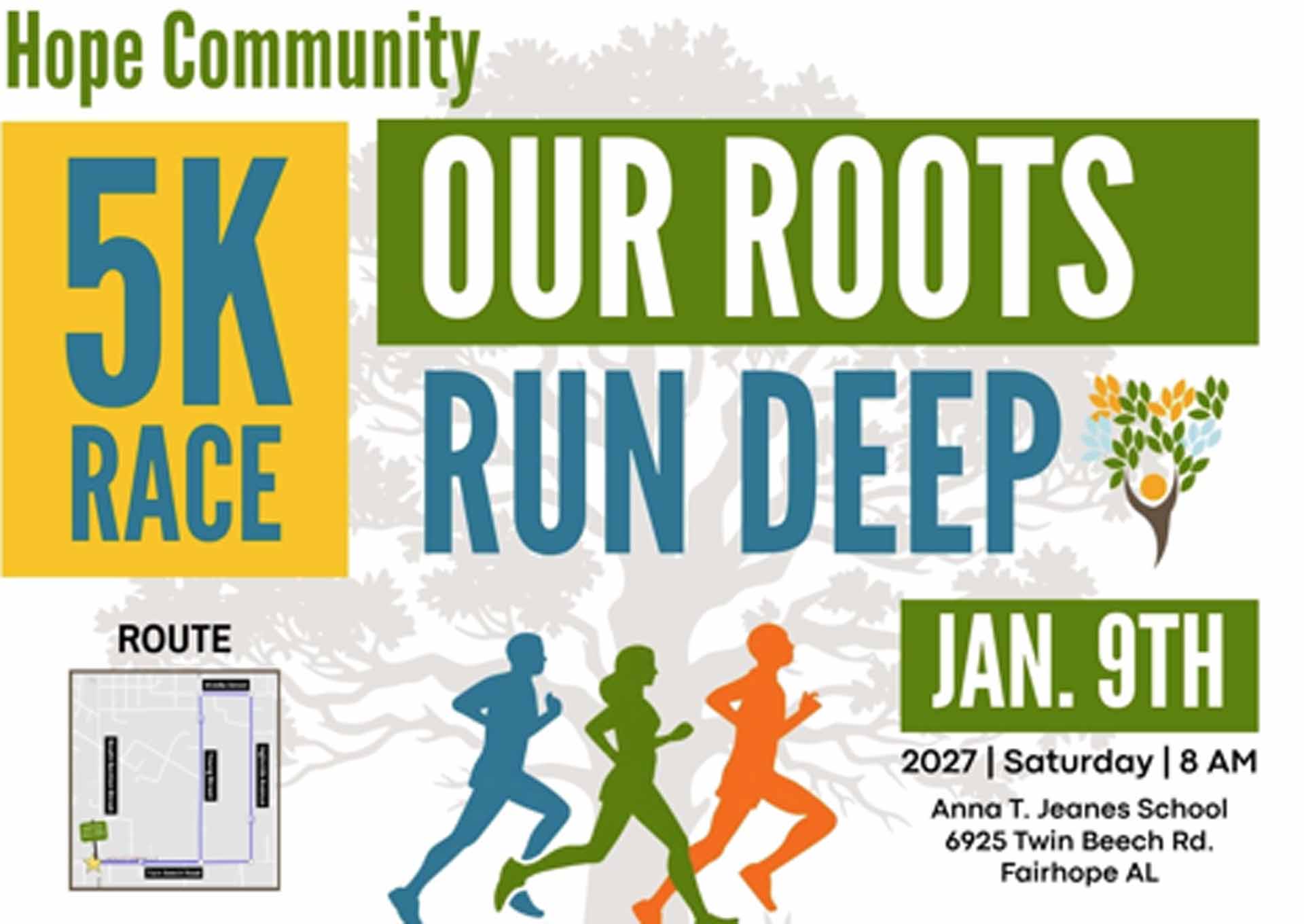 Our Roots Run Deep 5k To Be Held January 9