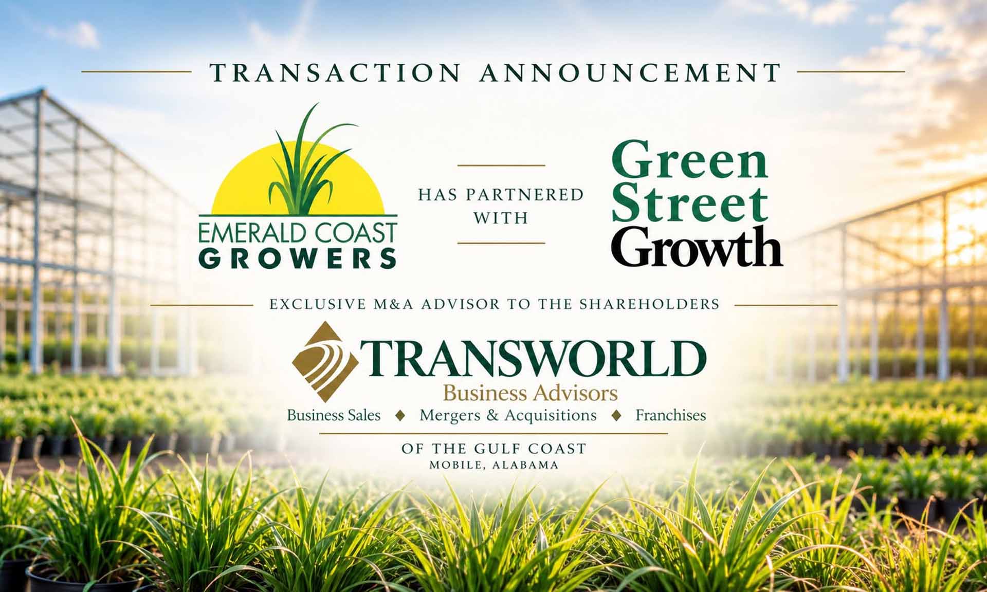 TBA GC Advises Emerald Coast Growers In Strategic Partnership