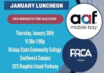 AAF MOBILE BAY, PRCA MOBILE HOSTING JOINT EVENT ON JANUARY 30