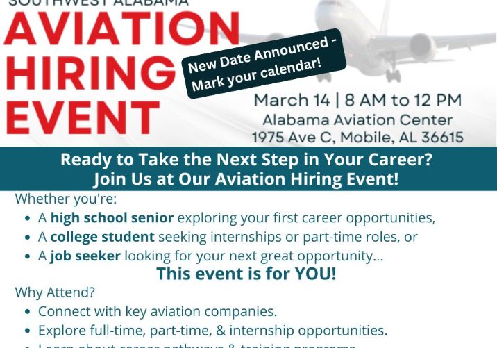 AVIATION HIRING EVENT RESCHEDULED