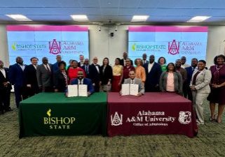 BISHOP STATE SIGNS MOU WITH ALABAMA A&M