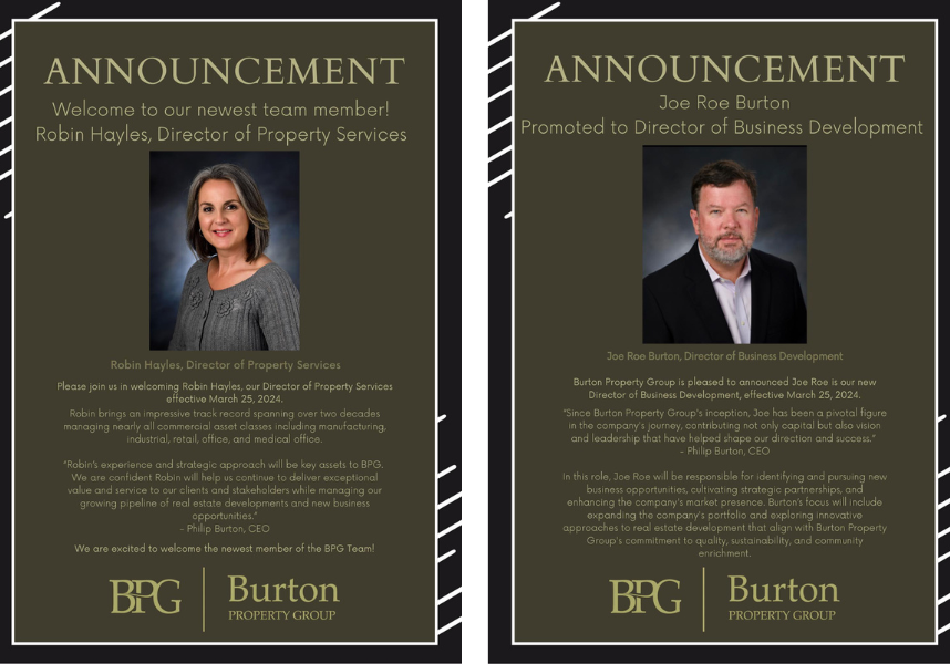 BURTON PROPERTY GROUP ADDS TO EXECUTIVE LEADERSHIP 2