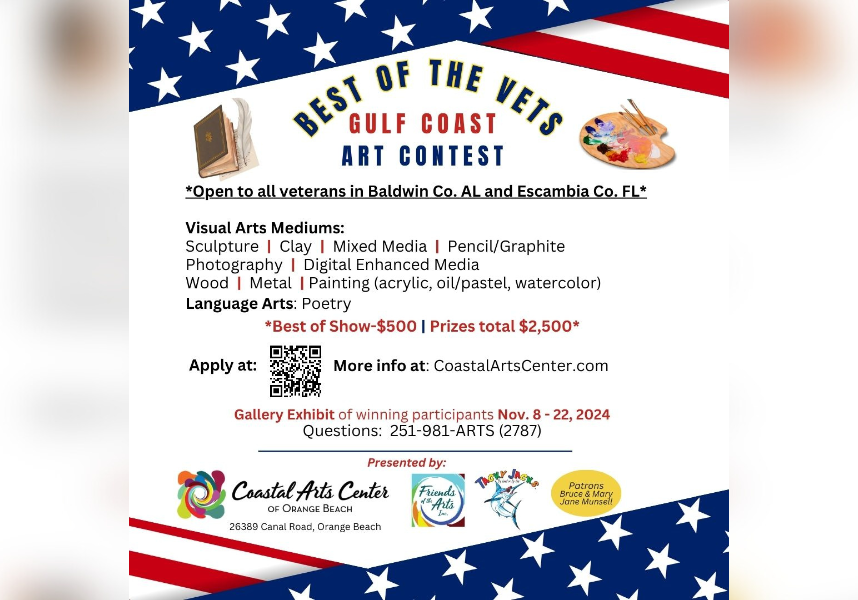 COASTAL ARTS CENTER LAUNCHES BEST OF THE VETS CONTEST