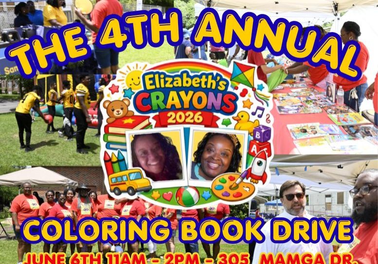 COLORING BOOK DRIVE ANNOUNCED