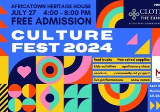 CULTURE FEST COMING TO AFRICATOWN HERITAGE HOUSE TOMORROW