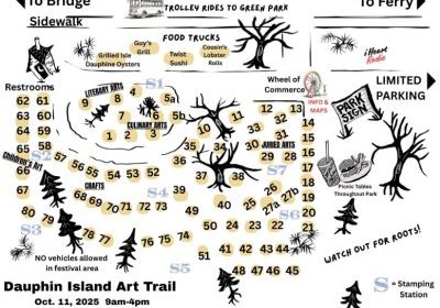 DAUPHIN ISLAND CHAMBER PLANS ART TRAIL