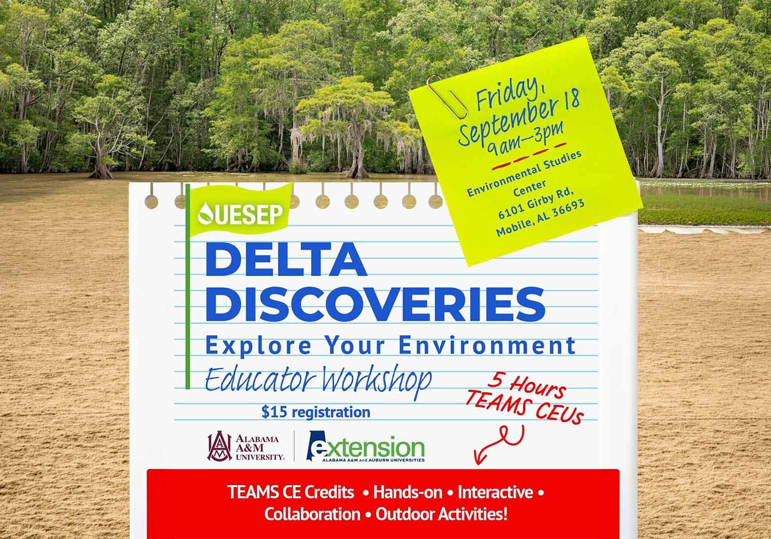 Delta Discoveries Workshop Announced