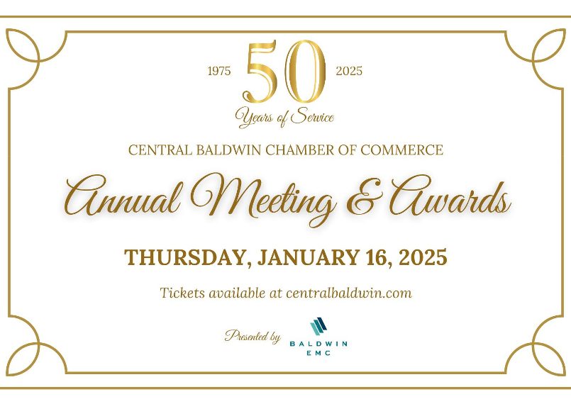 DETAILS RELEASED FOR CENTRAL BALDWIN CHAMBER EVENT