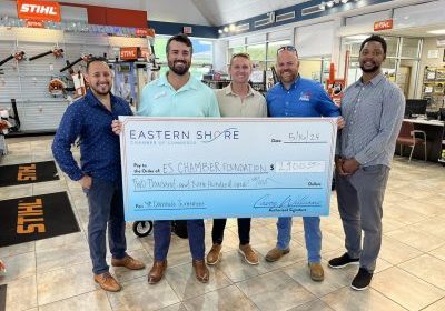 EASTERN SHORE YOUNG PROFESSIONALS PRESENTS FUNDRAISING CHECK