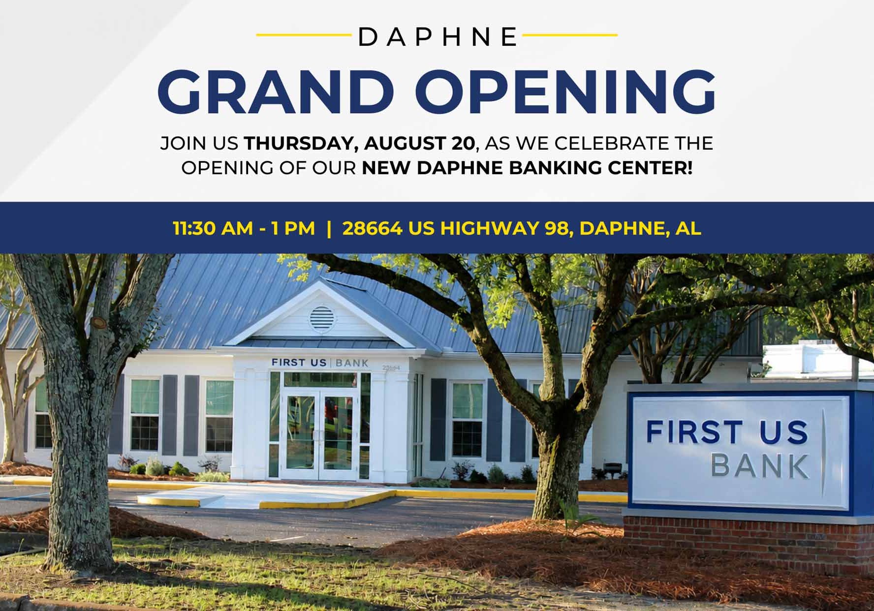 First US Bank Opens Daphne Banking Center