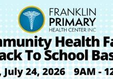 Franklin To Host Health Fair/Back To School Bash On July 24