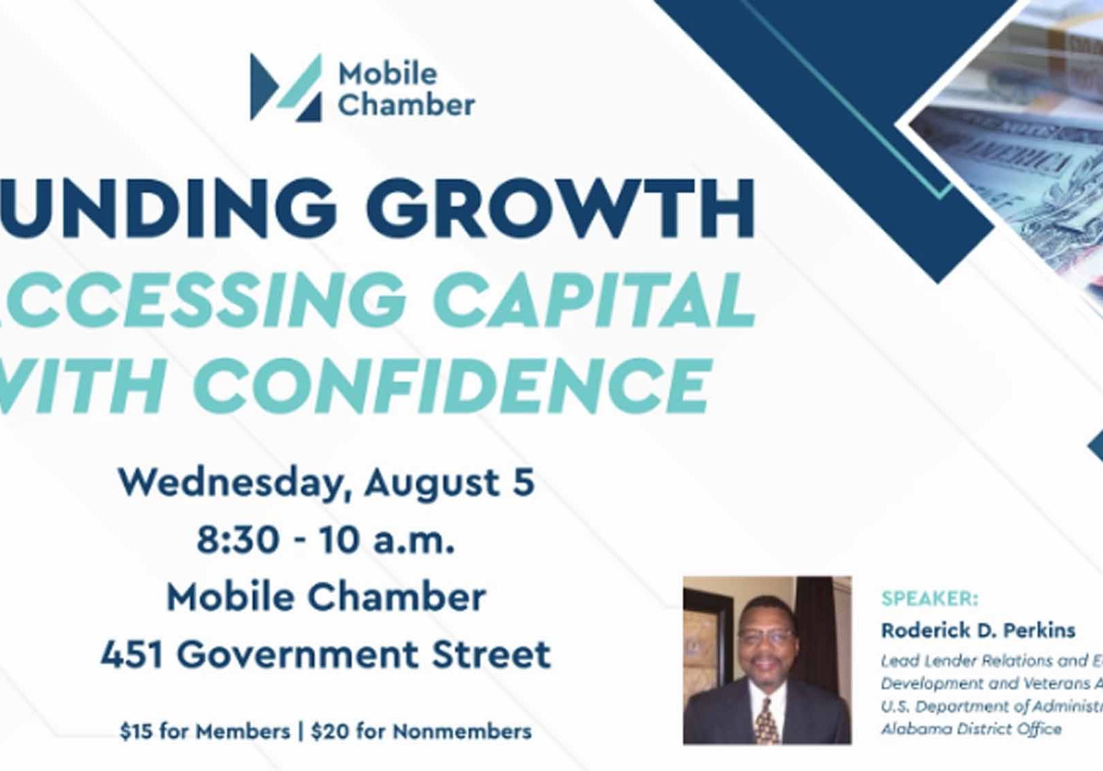Funding Growth Workshop Coming To Mobile Chamber