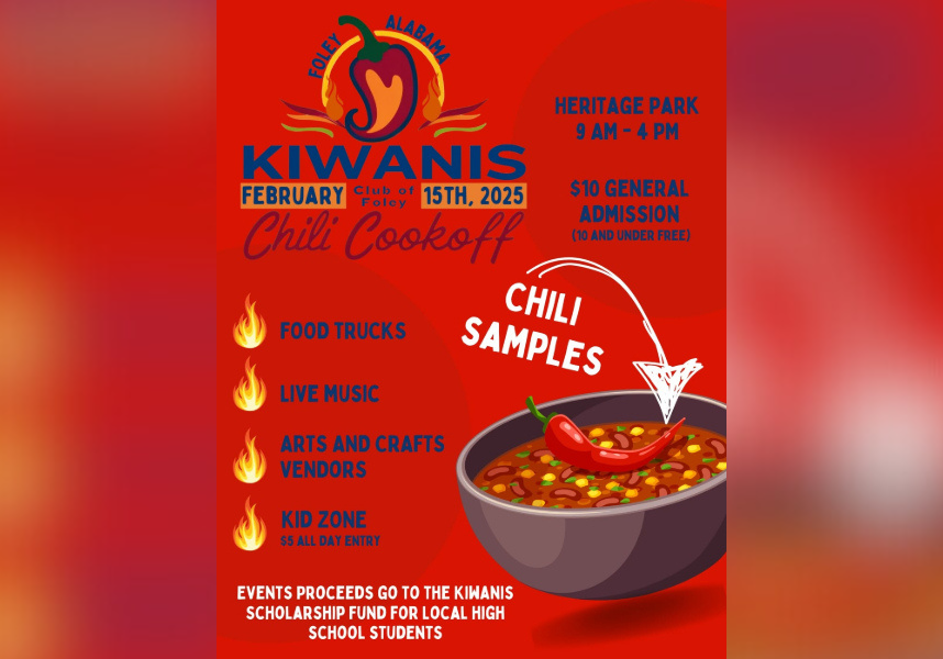 Foley Kiwanis Club hosting chili cookoff