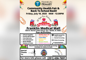 Franklin Primary Health Center to host back to school bash
