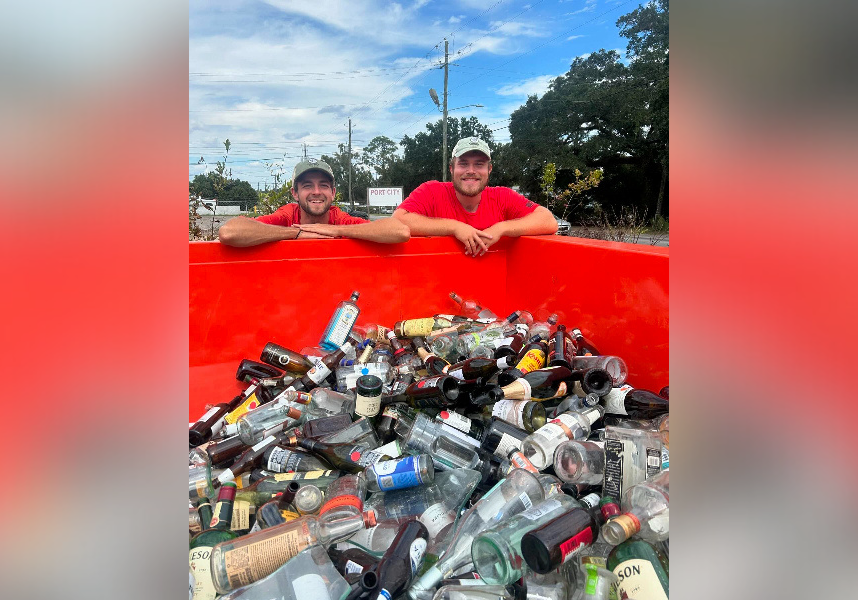 Glass Being Collected for Recycling