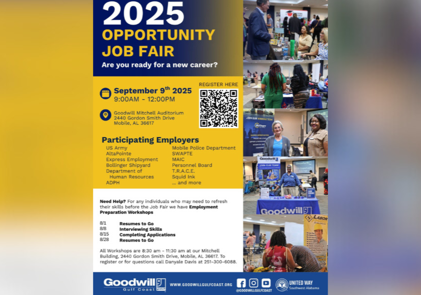 Goodwill Gulf Coast to host job Fair in mobile in Sept