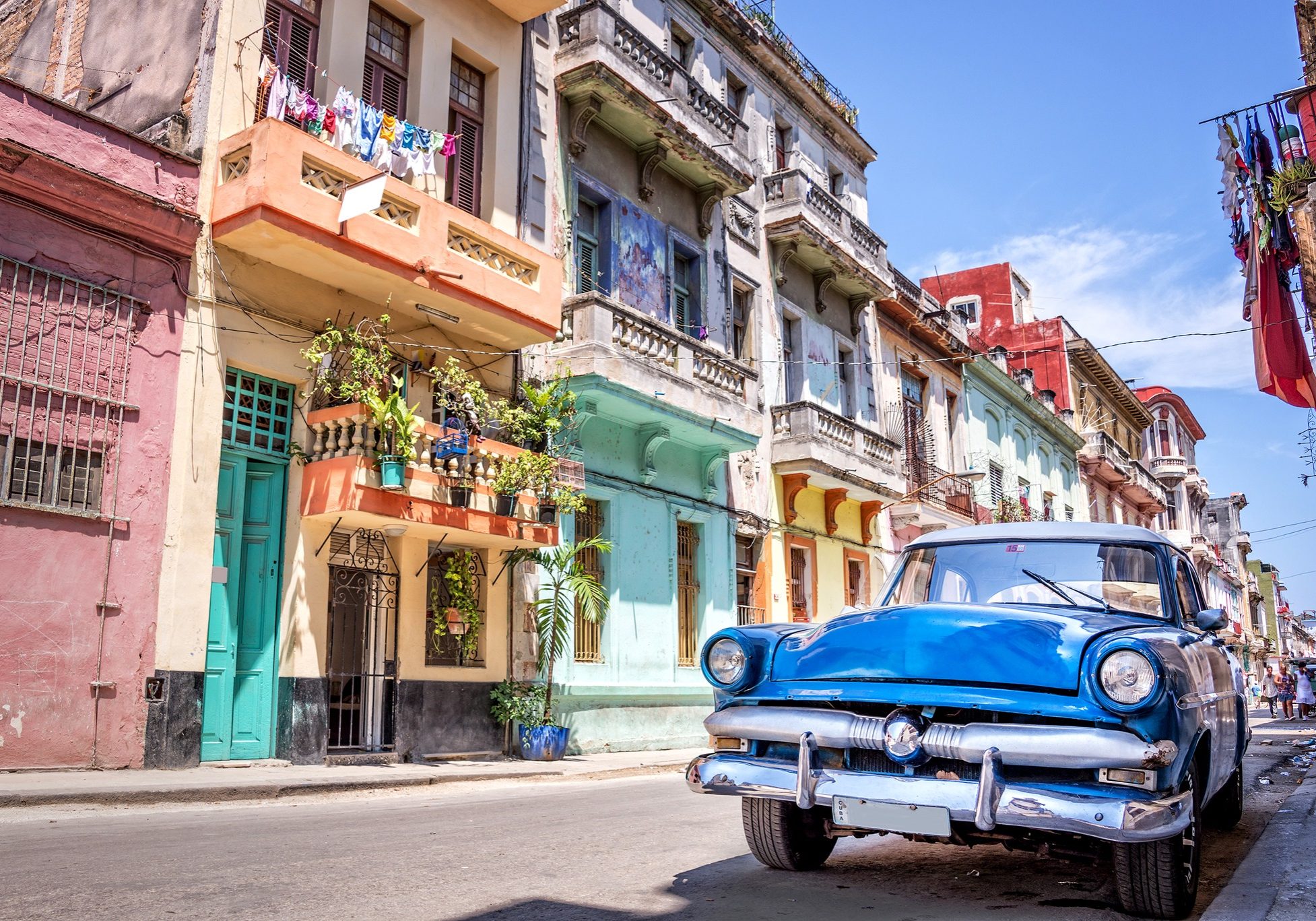 HAVANA, CUBA - APRIL 23: Vintage classic american car, on April 23, 2016  in Havana, Cuba