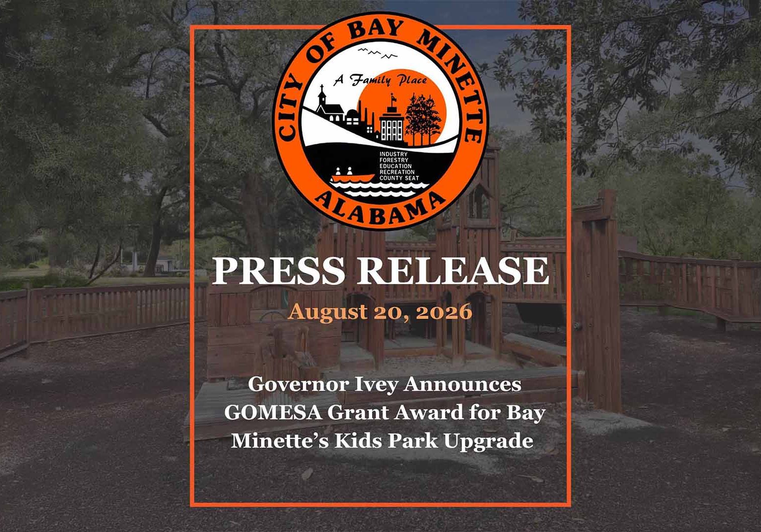 Ivey Awards Grant To Bay Minette’s Kids Park