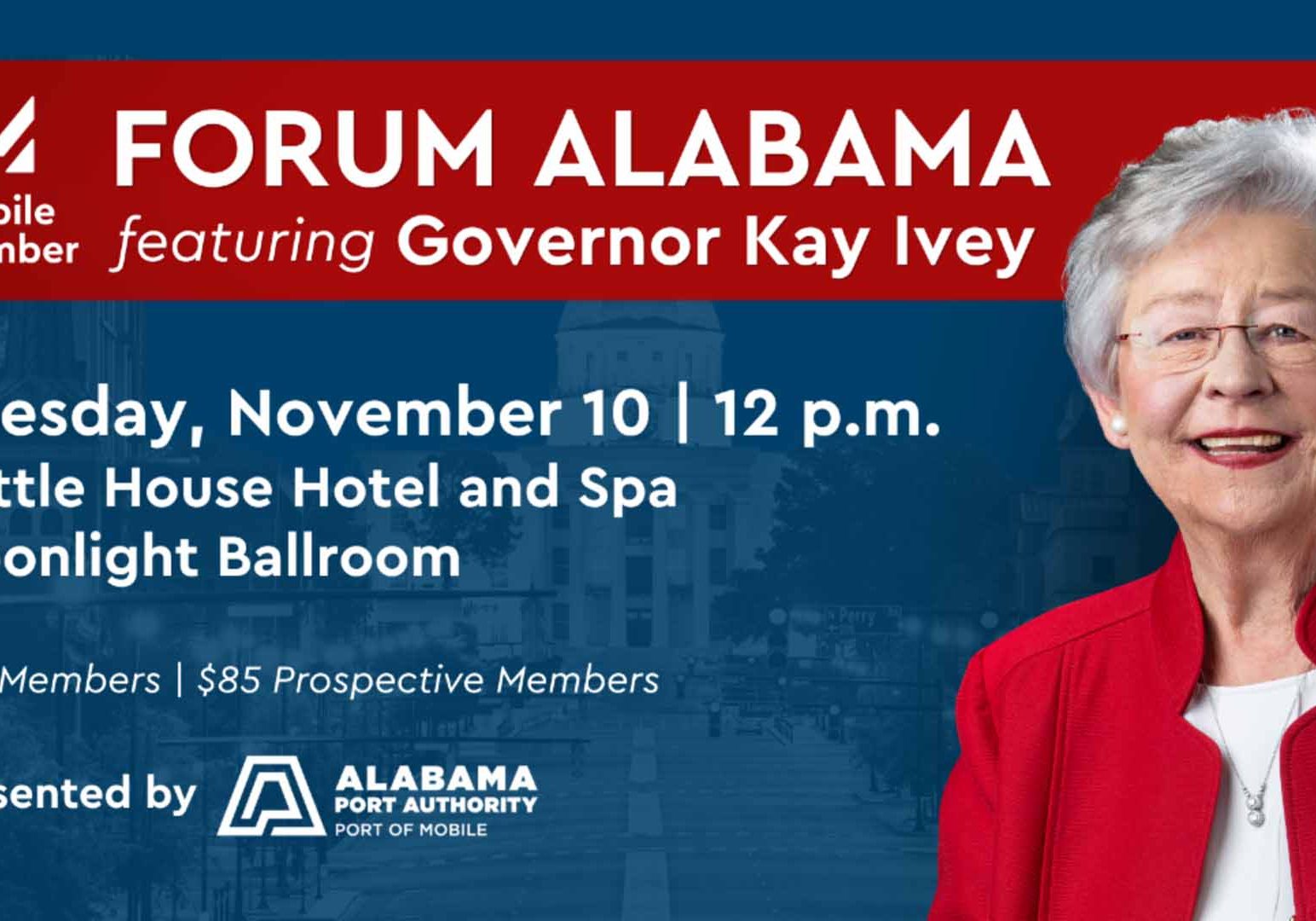 Ivey To Speak At Forum Alabama