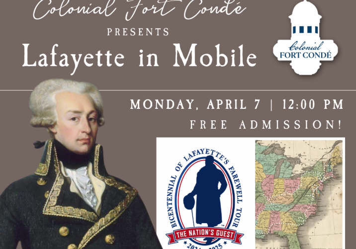 LAFAYETTE’S AMERICAN TOUR EVENTS SET FOR APRIL 7 IN MOBILE